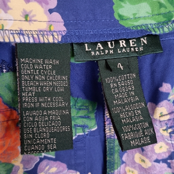 Lauren Ralph Wide Leg Floral Capri - Picture 5 of 5